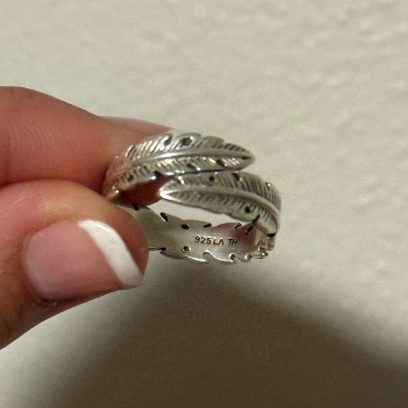 Sterling Silver Feather Wrap Ring - Picture 6 of 6